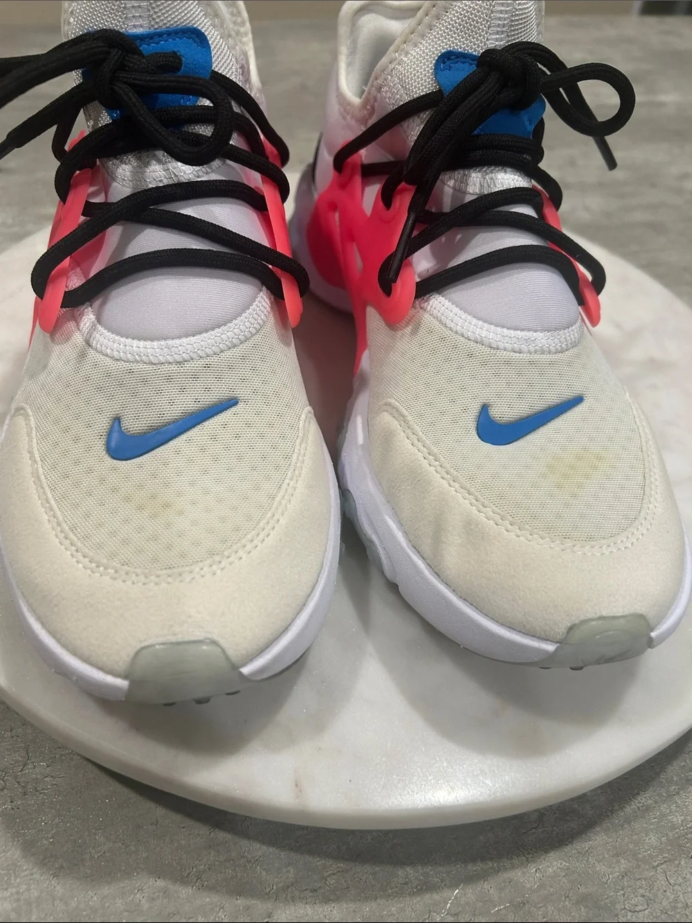 Nike React Presto white Hyper pink sneakers 6.5Y